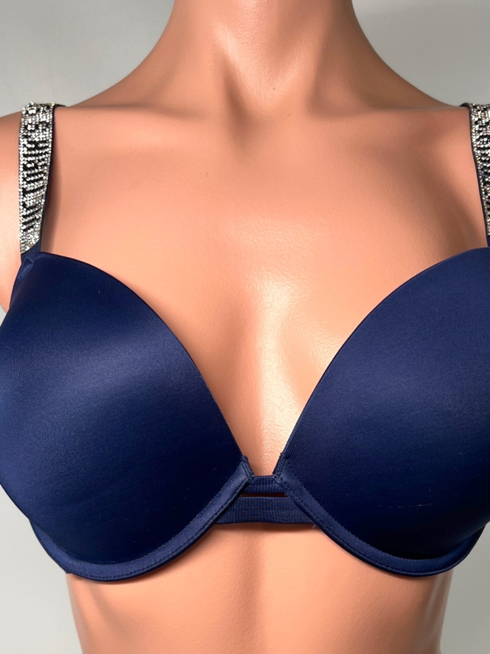 Victoria's Secret Very Sexy Push Up Shine Rhinestone Straps Bra 34DD - Picture 10 of 15